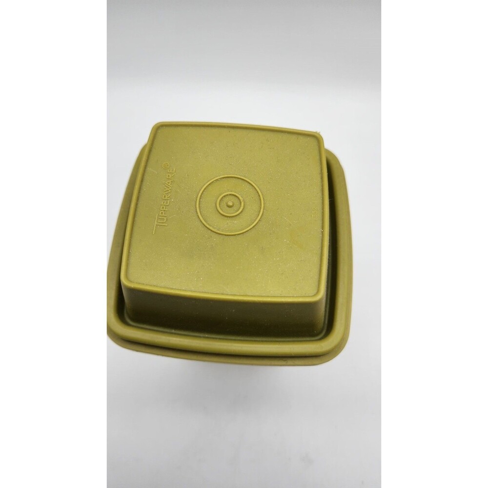 Vintage Tupperware Green Pick-A-Deli Pickle Keeper # 1330-5 w/ lid/tray - Picture 4 of 6